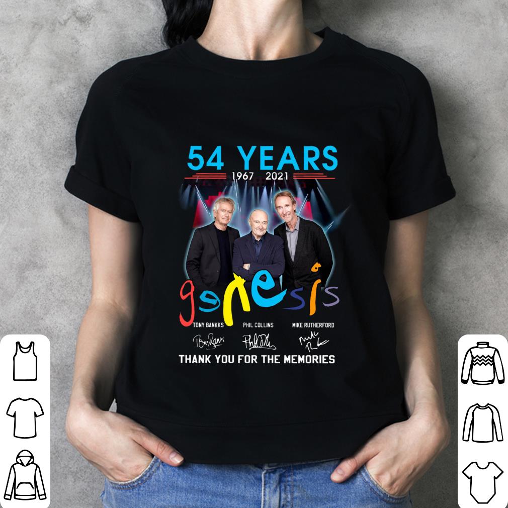 Awesome Genesis band rock members 54 years 1967-2021 signatures thank memories shirt Genesis band rock members 54 years 1967 2021 signatures thank memories shirt 3 - Awesome Genesis band rock members 54 years 1967-2021 signatures thank memories shirt