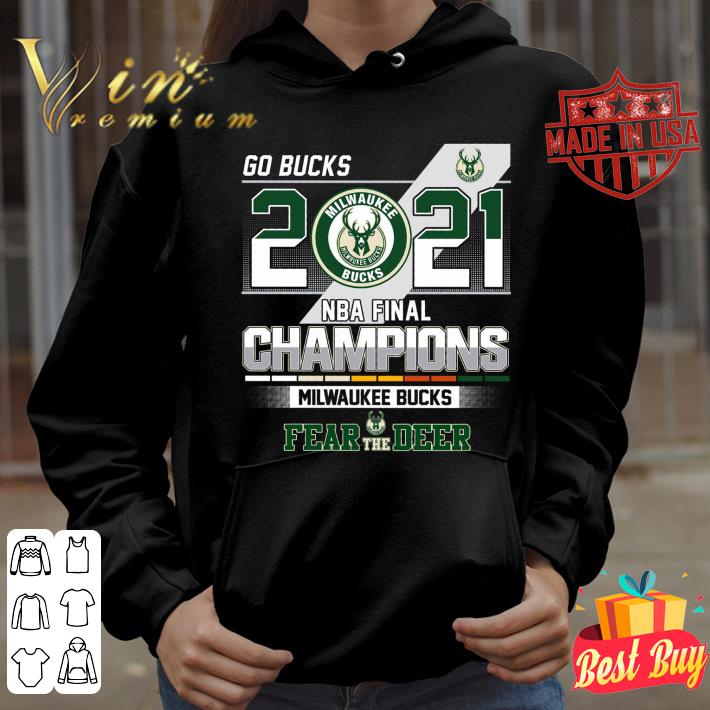 Premium Go Bucks 2021 NBA Final Champions Milwaukee Bucks Fear The Deer Shirt Go Bucks 2021 NBA Final Champions Milwaukee Bucks Fear The Deer Shirt 3 - Premium Go Bucks 2021 NBA Final Champions Milwaukee Bucks Fear The Deer Shirt