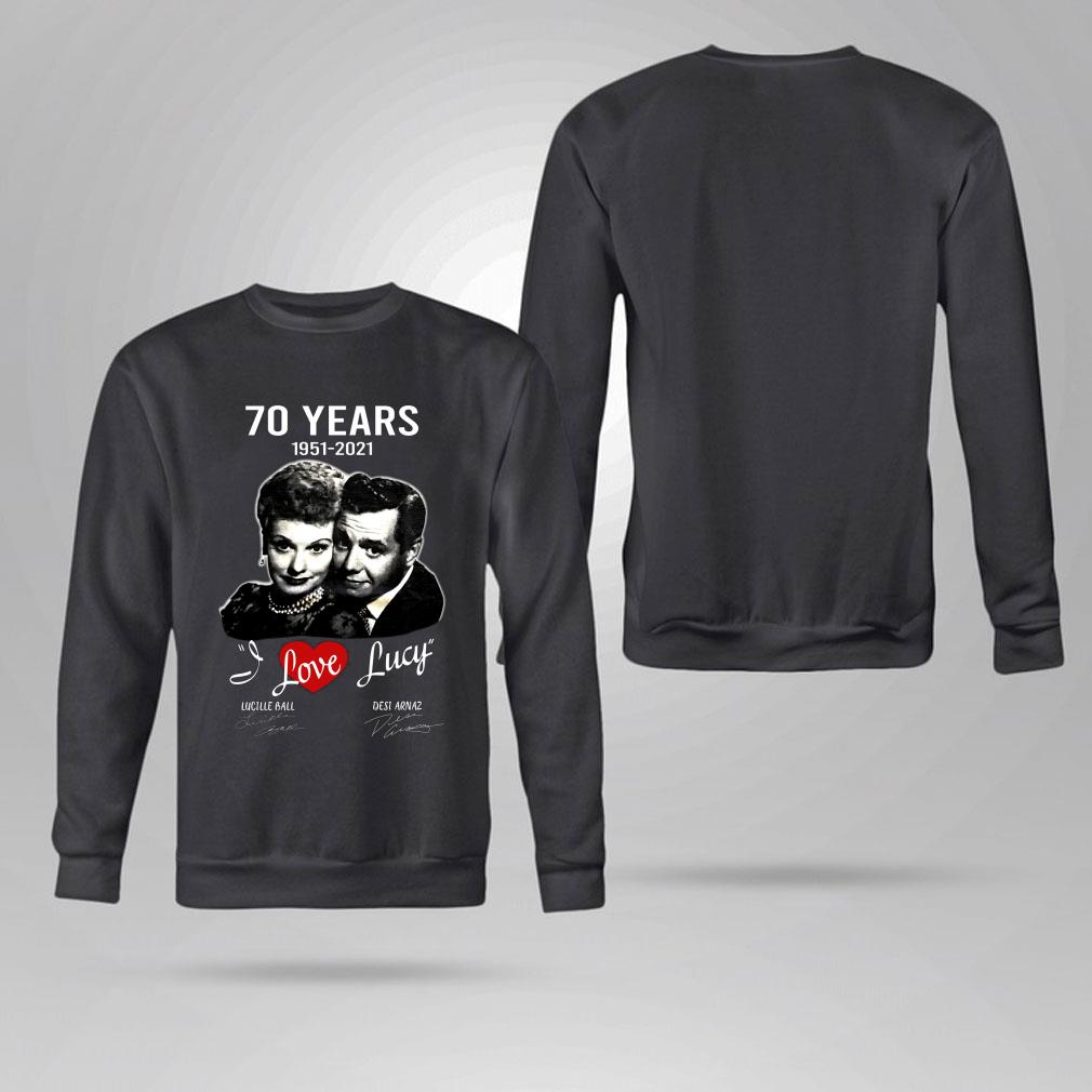 Funny I Love Lucy sitcom 70 years 1951-2021 Lucille Ball Desi Arnaz Signatures Shirt I Love Lucy sitcom 70 years 1951 2021 Lucille Ball Desi Arnaz Signatures Shirt 4 - Funny I Love Lucy sitcom 70 years 1951-2021 Lucille Ball Desi Arnaz Signatures Shirt