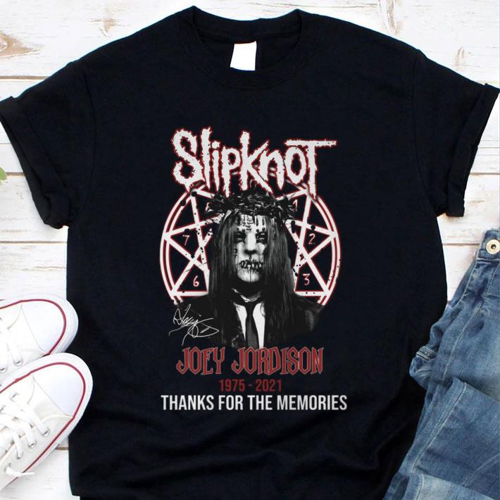 Hot Joey Jordison Slipknot Band Heavy Metal 1975-2021 Signature Thanks For The Memories Shirt Joey Jordison Slipknot Band Heavy Metal 1975 2021 Signature Thanks For The Memories Shirt 1 - Hot Joey Jordison Slipknot Band Heavy Metal 1975-2021 Signature Thanks For The Memories Shirt