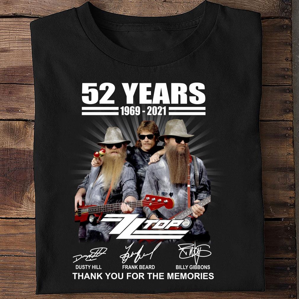 Original RIP Dusty Hill 52 years 1969-2021 ZZ Top band Signatures Thank You For The Memories Shirt RIP Dusty Hill 52 years 1969 2021 ZZ Top band Signatures Thank You For The Memories Shirt 2 - Original RIP Dusty Hill 52 years 1969-2021 ZZ Top band Signatures Thank You For The Memories Shirt