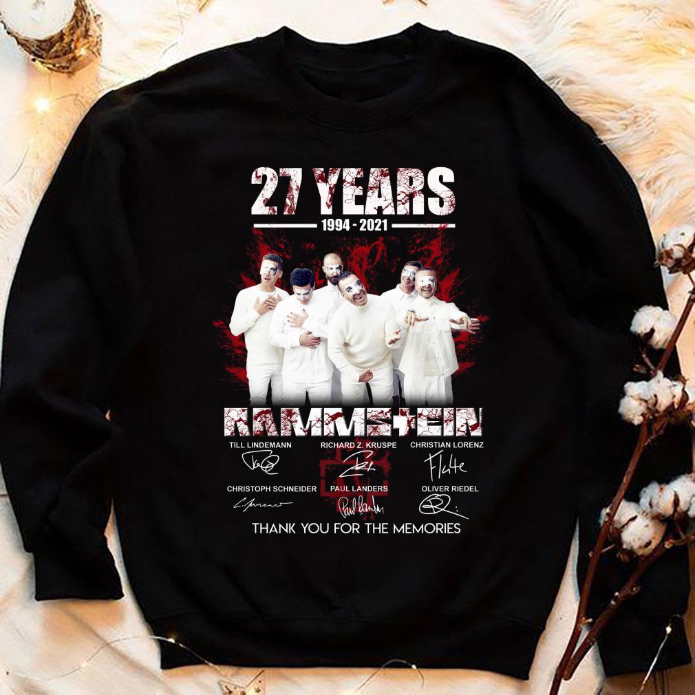 Awesome Rammstein band 27 years 1994-2021 Signatures Thank Memories Shirt Rammstein band 27 years 1994 2021 Signatures Thank Memories Shirt 4 - Awesome Rammstein band 27 years 1994-2021 Signatures Thank Memories Shirt