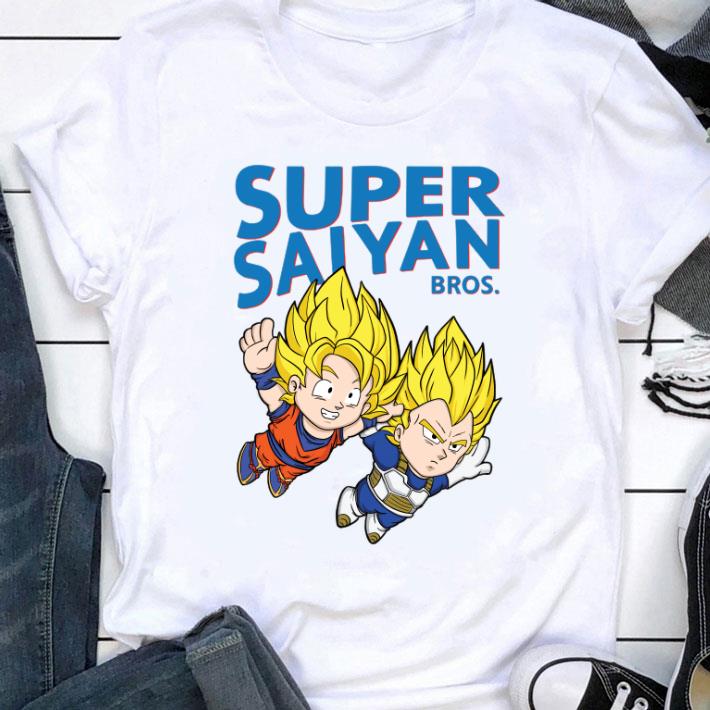 Premium Super Saiyan Bros. Son Goku Vegeta Dragon Ball Mashup Super Mario Shirt