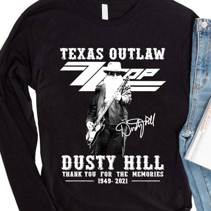 Awesome Texas Outlaw ZZ Top Band Dusty Hill Signature Thank You For The Memories 1949-2021 Shirt Texas Outlaw ZZ Top Band Dusty Hill Signature Thank You For The Memories 1949 2021 Shirt 4 - Awesome Texas Outlaw ZZ Top Band Dusty Hill Signature Thank You For The Memories 1949-2021 Shirt