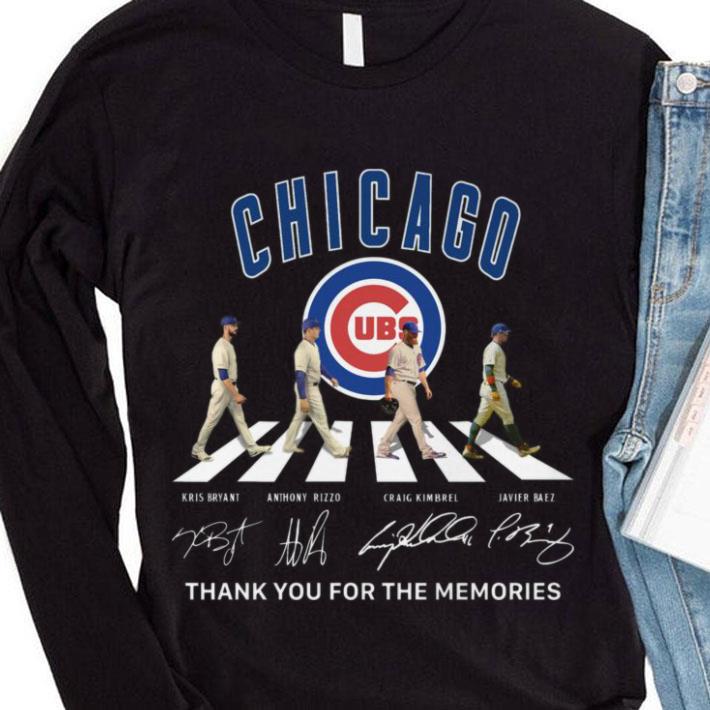 Premium Thank Memories Chicago Cubs Abbey Road Signatures Shirt Thank Memories Chicago Cubs Abbey Road Signatures Shirt 4 - Premium Thank Memories Chicago Cubs Abbey Road Signatures Shirt