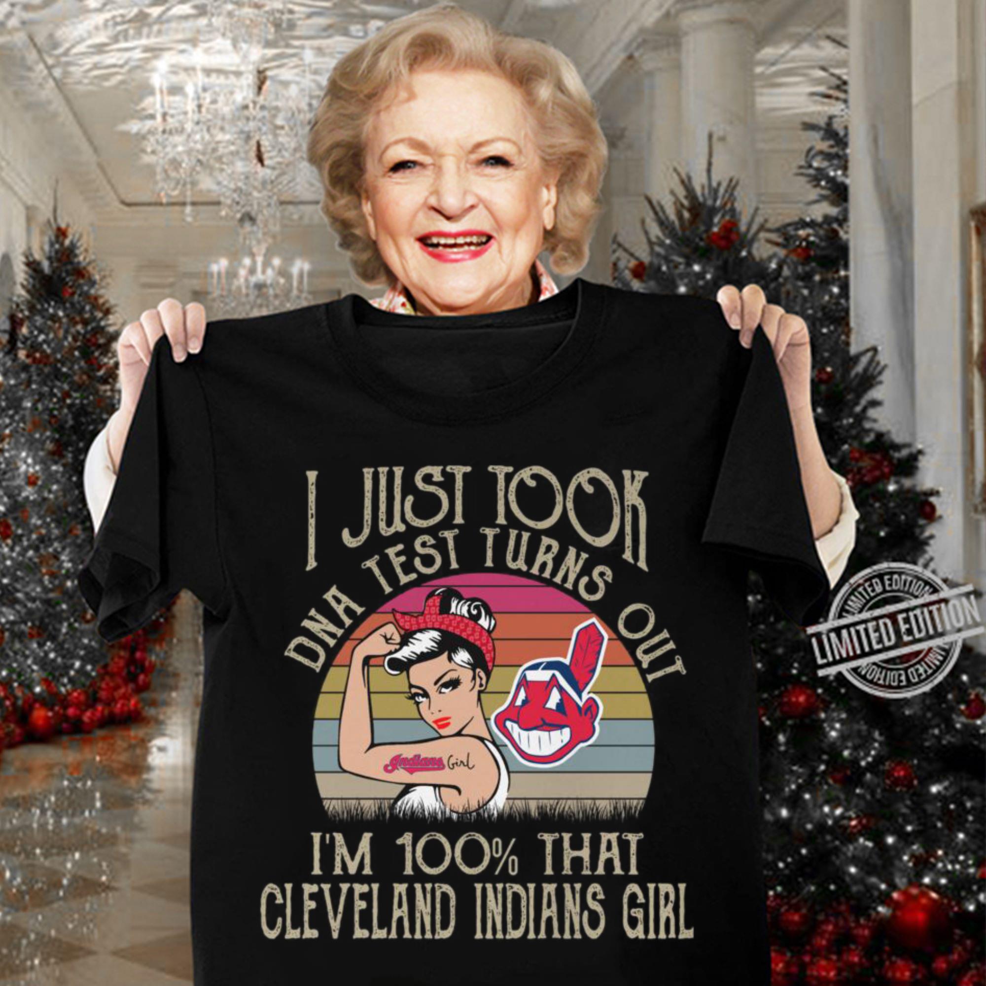 Funny Vintage I just took DNA test turns out i'm 100 percent that Cleveland Indians girl shirt Vintage I just took DNA test turns out i m 100 percent that Cleveland Indians girl shirt 3 - Funny Vintage I just took DNA test turns out i'm 100 percent that Cleveland Indians girl shirt