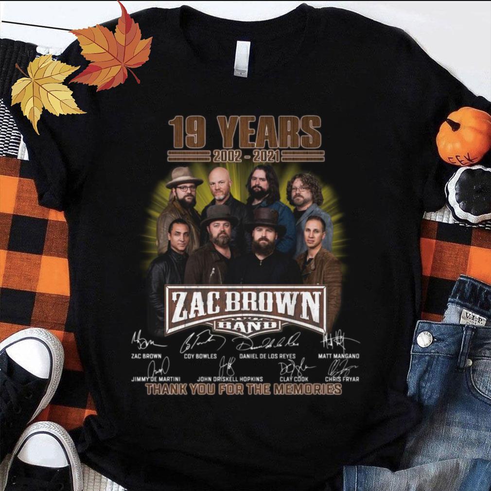 Hot Zac Brown Band 19 years 2002-2021 signatures thank you for the memories shirt Zac Brown Band 19 years 2002 2021 signatures thank you for the memories shirt 1 - Hot Zac Brown Band 19 years 2002-2021 signatures thank you for the memories shirt