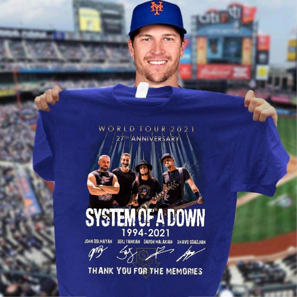 Hot 27th anniversary System Of A Down 1994-2021 World Tour 2021 thank you for the memories signatures shirt, John Dolmayan, Serj Tankian, Daron Malakian, Shavo Odadjian 27th anniversary System Of A Down 1994 2021 World Tour 2021 thank you for the memories signatures shirt John Dolmayan Serj Tankian Daron Malakian Shavo Odadjian 3 - Hot 27th anniversary System Of A Down 1994-2021 World Tour 2021 thank you for the memories signatures shirt, John Dolmayan, Serj Tankian, Daron Malakian, Shavo Odadjian