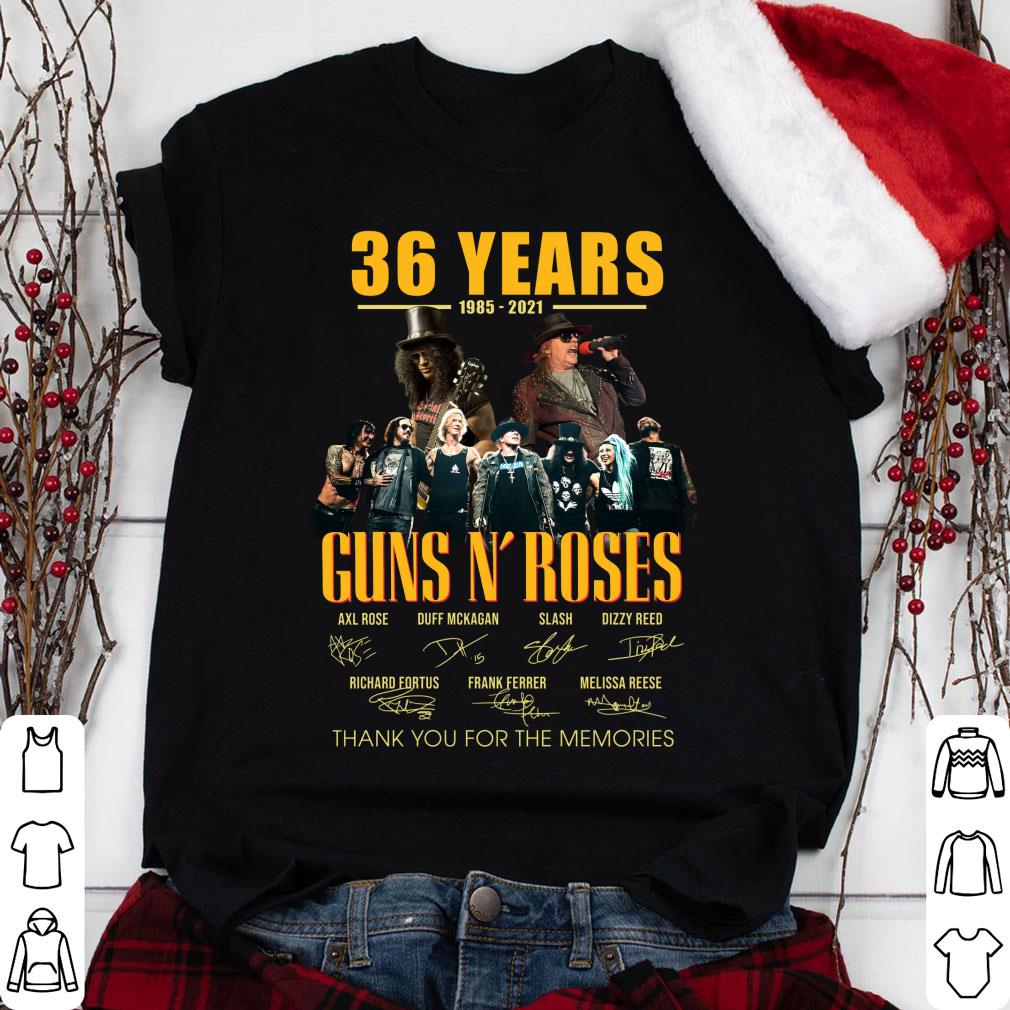 Funny 36 Years Guns N Roses Thank You For The Memories Axl Rose Slash Signatures Shirt 36 Years Guns N Roses Thank You For The Memories Axl Rose Slash Signatures Shirt 1 - Funny 36 Years Guns N Roses Thank You For The Memories Axl Rose Slash Signatures Shirt