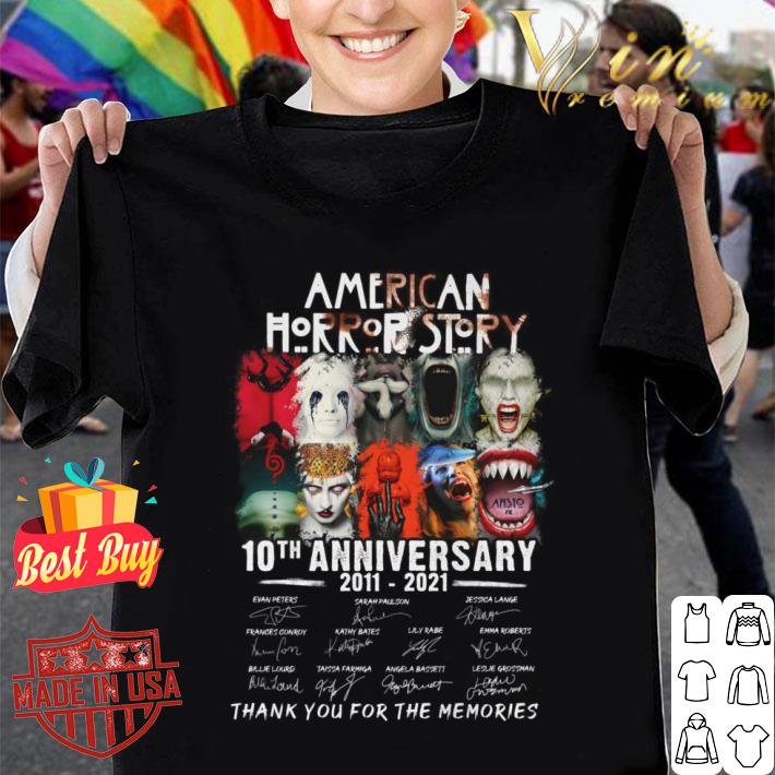 Official American Horror Story Season 10 Double Feature 10th anniversary 2011-2021 signatures shirt American Horror Story Season 10 Double Feature 10th anniversary 2011 2021 signatures shirt 1 - Official American Horror Story Season 10 Double Feature 10th anniversary 2011-2021 signatures shirt