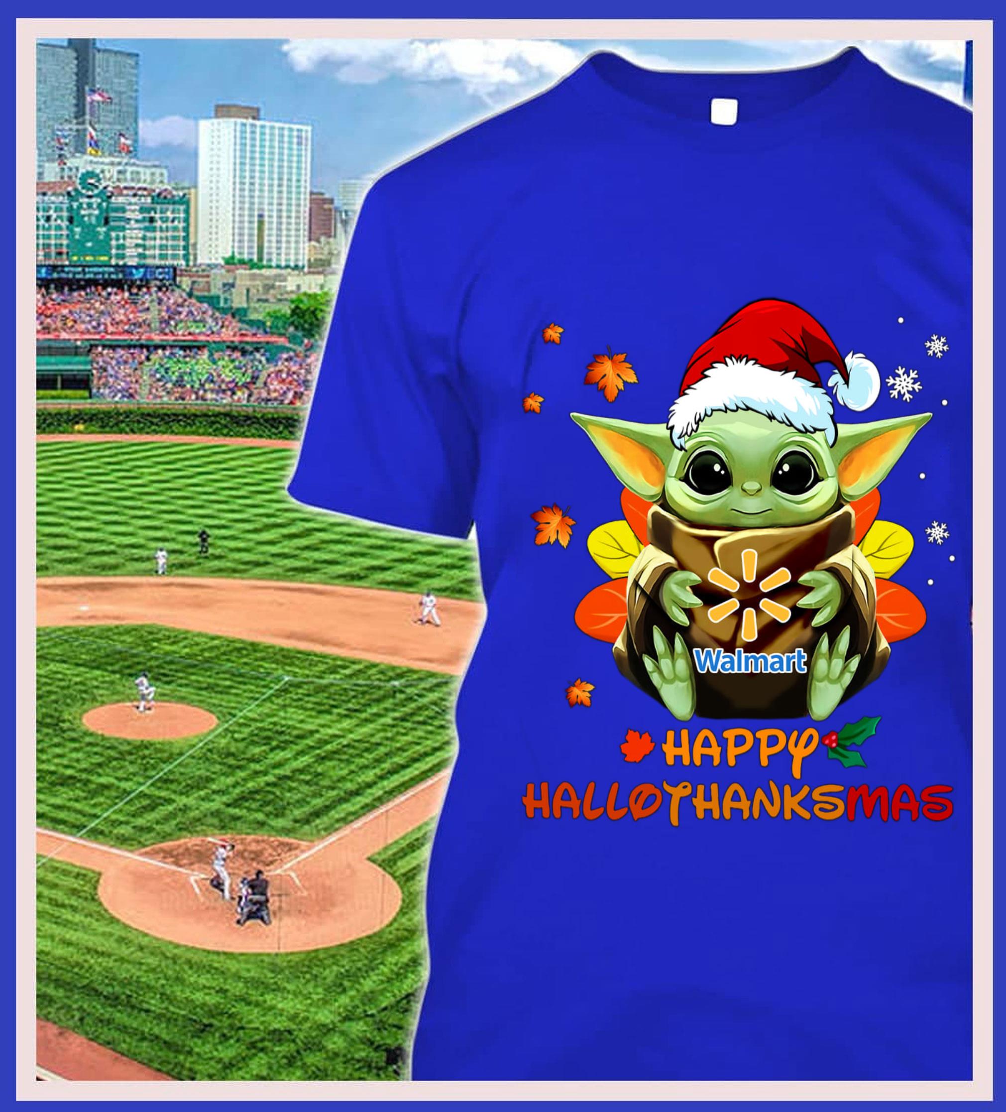 Awesome Baby Yoda Mashup Waltmart Happy HalloThanksMas Shirt, Halloween, Thanksgiving, Christmas Baby Yoda Mashup Waltmart Happy HalloThanksMas Shirt Halloween Thanksgiving Christmas 2 - Awesome Baby Yoda Mashup Waltmart Happy HalloThanksMas Shirt, Halloween, Thanksgiving, Christmas
