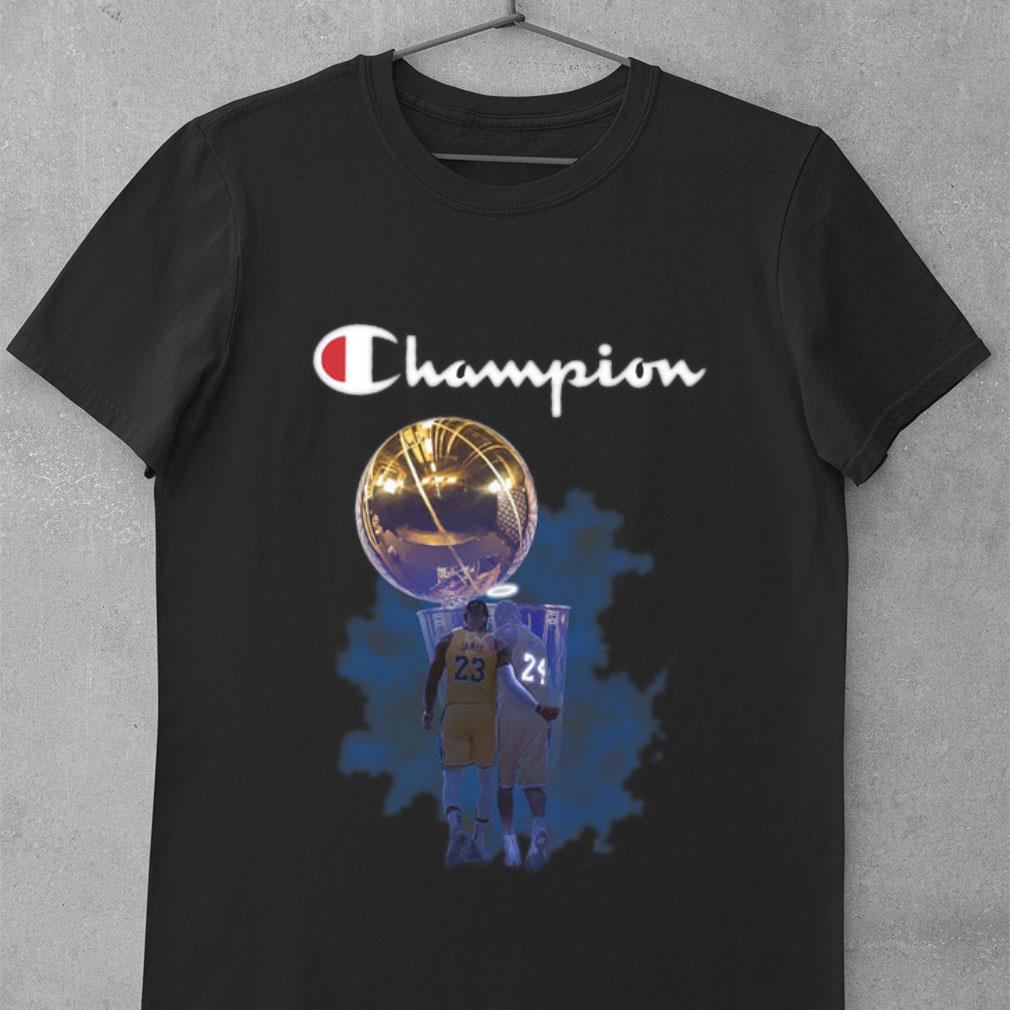 Best Champion LeBron James and Kobe Bryant Lakers Shirt