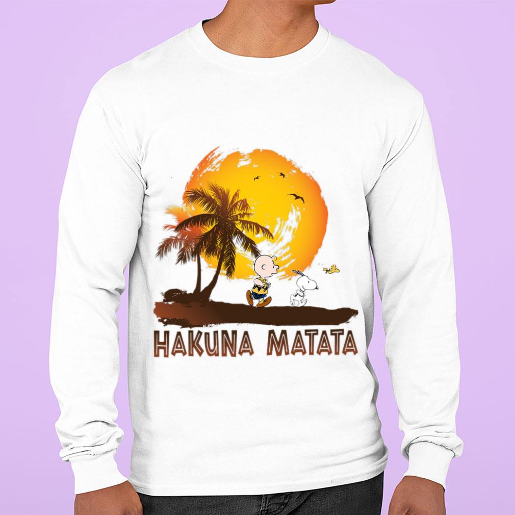 Original Charlie Brown Snoopy Woodstock Hakuna Matata The Lion King Shirt Charlie Brown Snoopy Woodstock Hakuna Matata The Lion King Shirt 2 - Original Charlie Brown Snoopy Woodstock Hakuna Matata The Lion King Shirt
