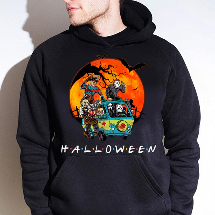 Original Friends Halloween Horror Movies Characters On The Bus Sunset Shirt Friends Halloween Horror Movies Characters On The Bus Sunset Shirt 4 - Original Friends Halloween Horror Movies Characters On The Bus Sunset Shirt