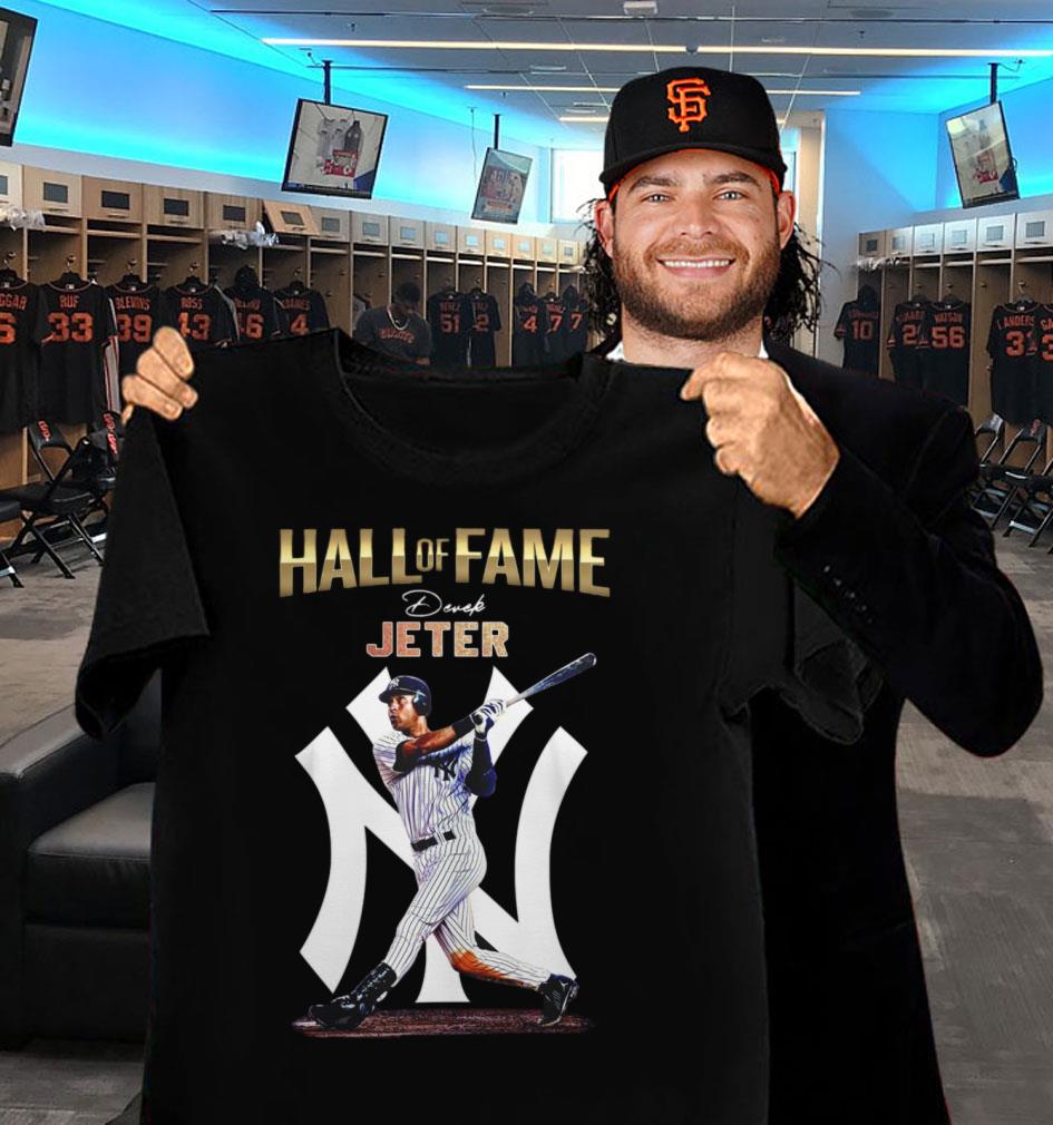 Official Hall Of Fame Derek Jeter New York Yankees Signature Shirt Hall Of Fame Derek Jeter New York Yankees Signature Shirt 2 - Official Hall Of Fame Derek Jeter New York Yankees Signature Shirt
