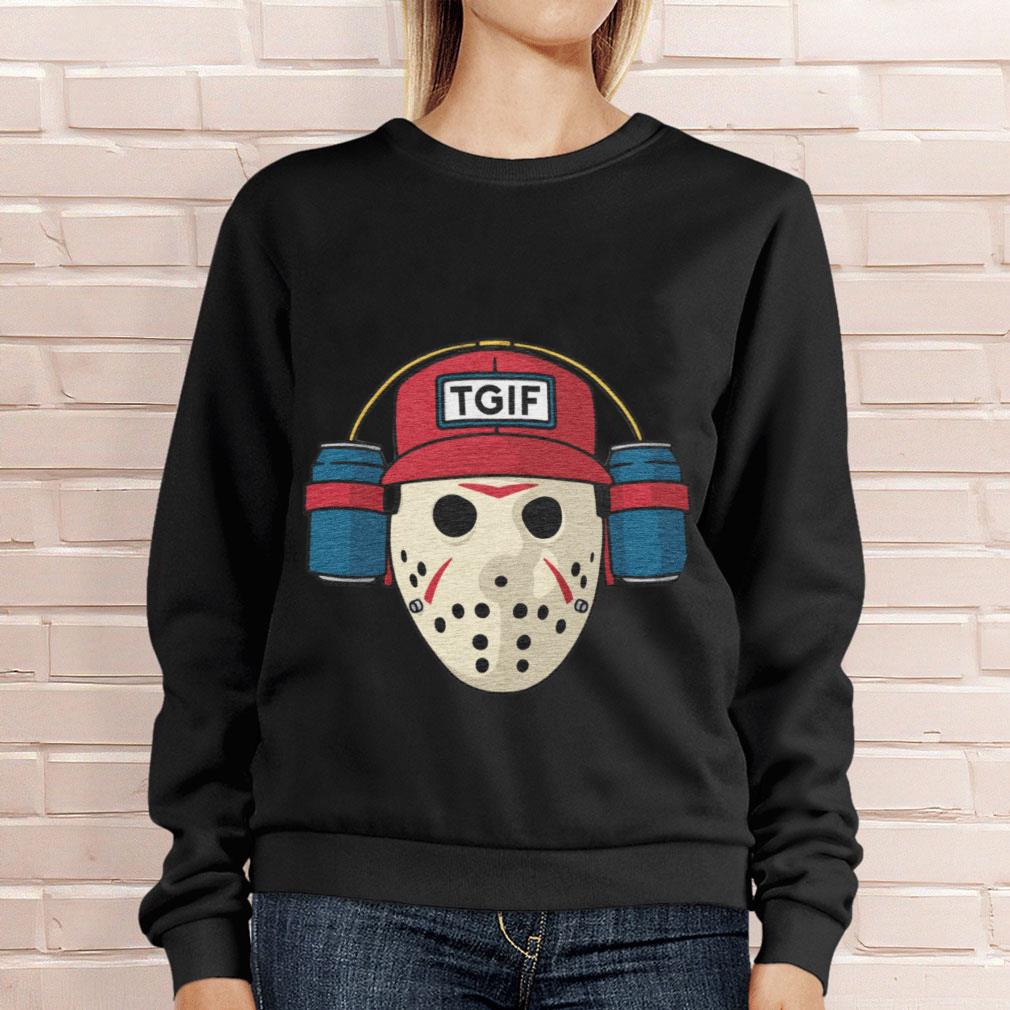 Official Halloween Jason Voorhees TGIF friday Shirt Halloween Jason Voorhees TGIF friday Shirt 4 - Official Halloween Jason Voorhees TGIF friday Shirt
