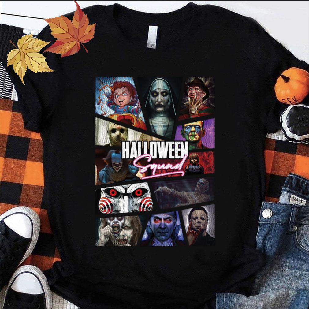 Awesome Halloween Squad Horror Movies Characters Shirt Halloween Squad Horror Movies Characters Shirt 1 - Awesome Halloween Squad Horror Movies Characters Shirt
