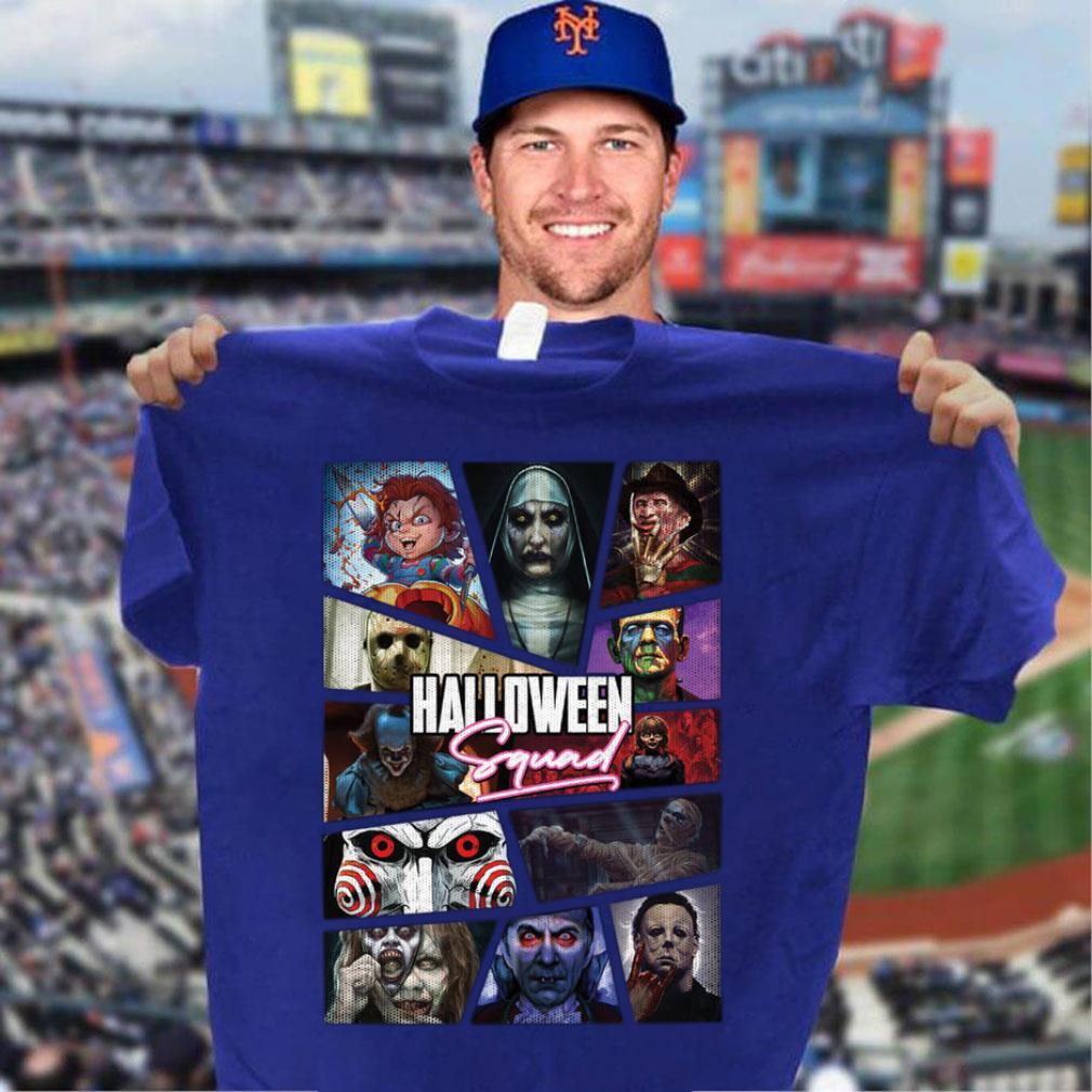 Awesome Halloween Squad Horror Movies Characters Shirt Halloween Squad Horror Movies Characters Shirt 3 - Awesome Halloween Squad Horror Movies Characters Shirt