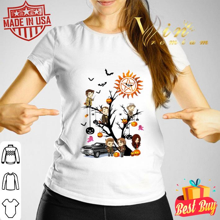 Official Supernatural Characters Boo Ghost Pumpkin Halloween Tree Shirt Supernatural Characters Boo Ghost Pumpkin Halloween Tree Shirt 3 - Official Supernatural Characters Boo Ghost Pumpkin Halloween Tree Shirt