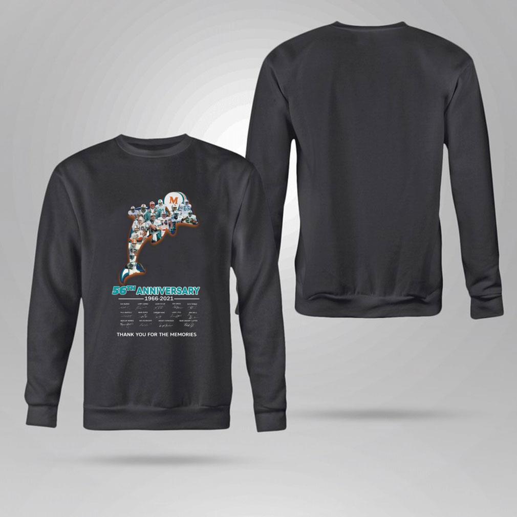 Best Team Miami Dolphins 56th anniversary 1966-2021 thank you for the memories signatures shirt Team Miami Dolphins 56th anniversary 1966 2021 thank you for the memories signatures shirt 4 - Best Team Miami Dolphins 56th anniversary 1966-2021 thank you for the memories signatures shirt