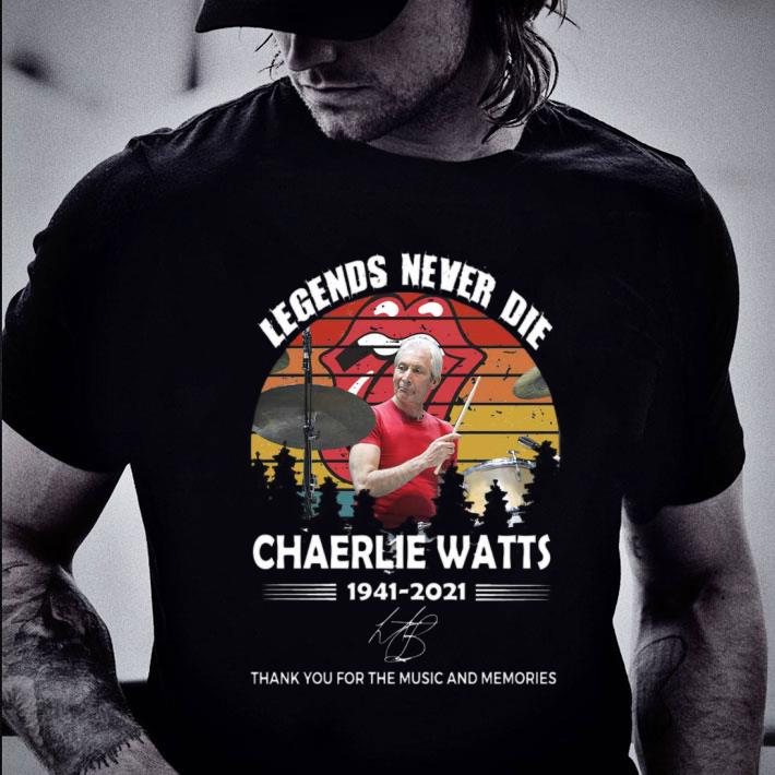 Funny Vintage Sunset Legends Never Die Charlie Watts 1941-2021 signature thank you for the music and memories shirt Vintage Sunset Legends Never Die Charlie Watts 1941 2021 signature thank you for the music and memories shirt 2 - Funny Vintage Sunset Legends Never Die Charlie Watts 1941-2021 signature thank you for the music and memories shirt