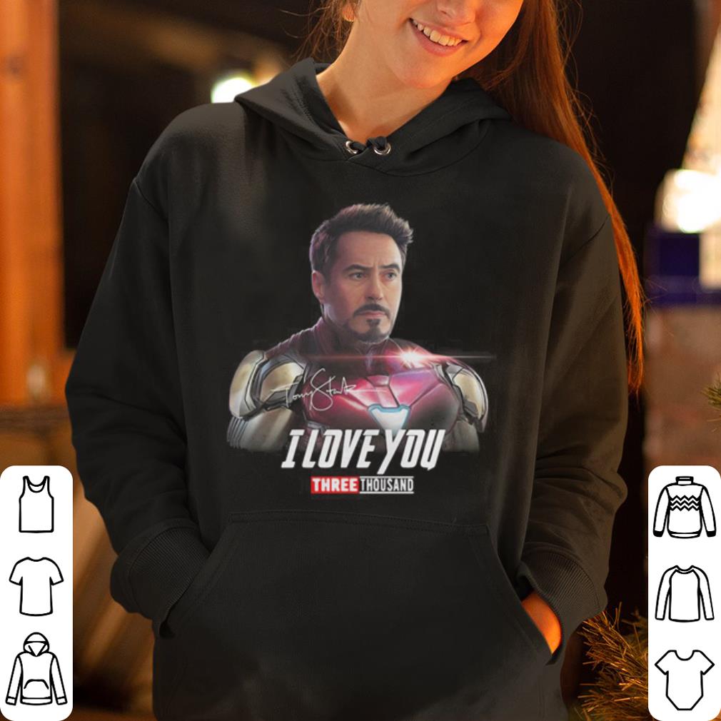 Avengers Tony Stark I love you three thousand signature shirt 4 - Avengers Tony Stark I love you three thousand signature  shirt