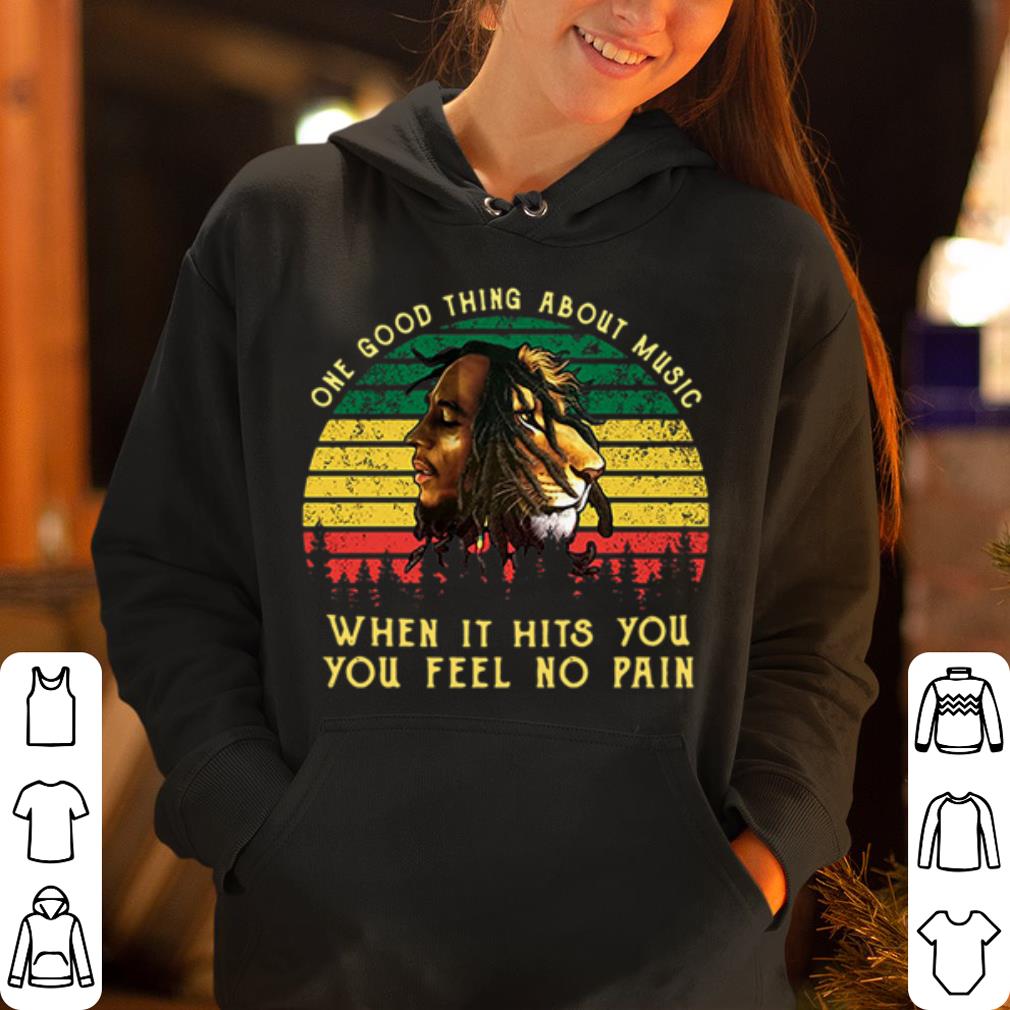 Vintage bob marley iron lion zion one good thing about music when it hits you you feel no pain shirt 4 - Vintage bob marley iron lion zion one good thing about music when it hits you you feel no pain shirt