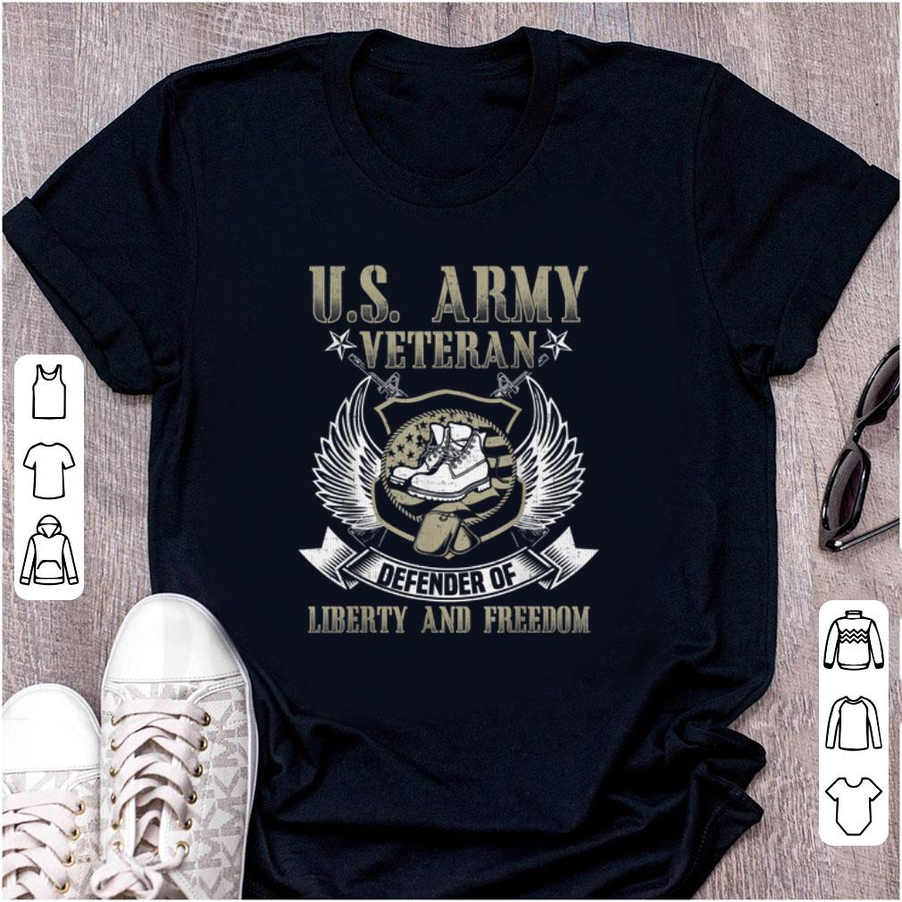 Awesome US Army Veteran Defender Of Liberty And Freedom shirt 1 - Awesome US Army Veteran Defender Of Liberty And Freedom shirt