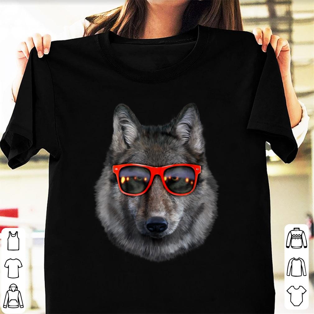 Hot Wolf in Retro Sunglass Frame shirt 1 - Hot Wolf in Retro Sunglass Frame shirt