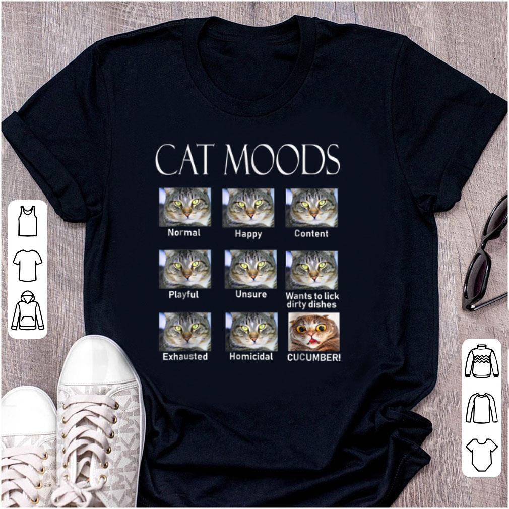 Nice Cat Moods Cucumber shirt 1 - Nice Cat Moods Cucumber shirt