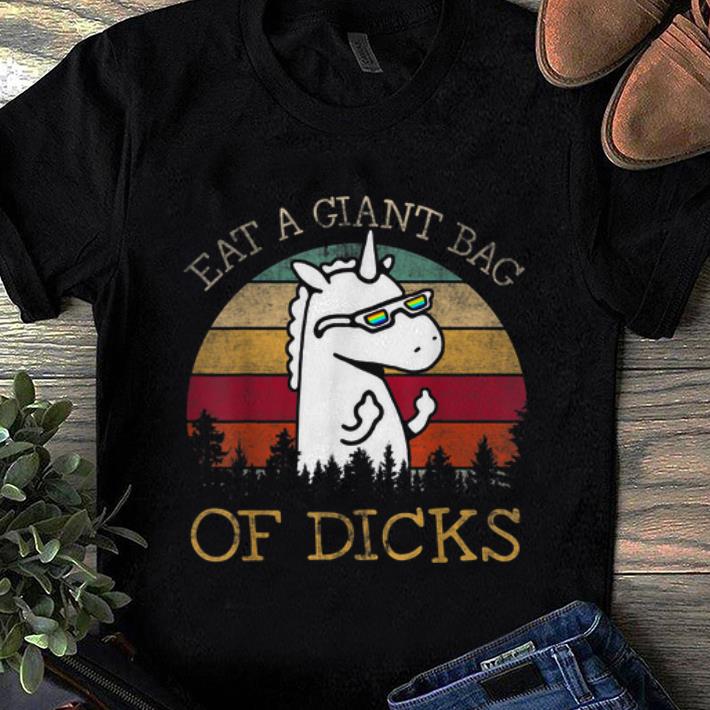 Nice Unicorn Eat A Giant Bag Of Dicks Vintage shirt 1 - Nice Unicorn Eat A Giant Bag Of Dicks Vintage shirt