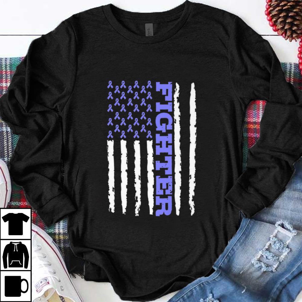 Official Fighter Cancer Awareness American Flag shirt 1 - Official Fighter Cancer Awareness American Flag shirt