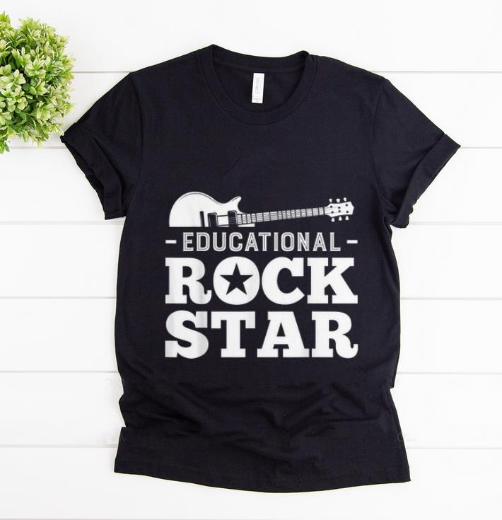 Original Educational Rockstar Rock Guitar shirt 1 - Original Educational Rockstar Rock Guitar shirt