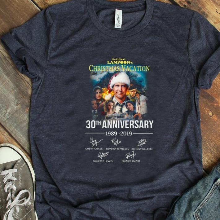 Premium Christmas Vacation 30th Anniversary 1989 2019 Signature shirt 1 - Premium Christmas Vacation 30th Anniversary 1989 2019 Signature shirt
