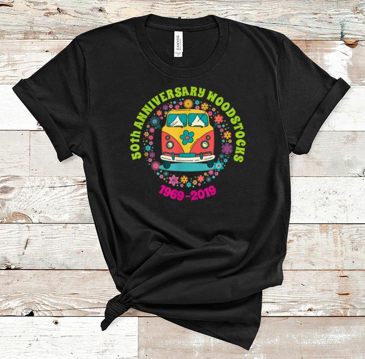 Premium Woodstocks 50th Anniversary Peace Bus 1969 2019 shirt 1 - Premium Woodstocks 50th Anniversary Peace Bus 1969 2019 shirt