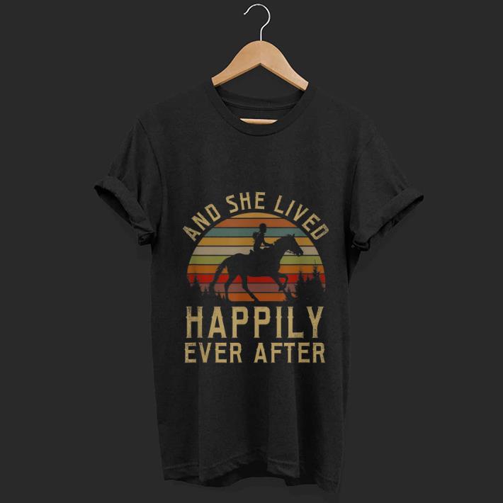 Pretty Horse And She Lived Happily Ever After Vintage shirt 1 - Pretty Horse And She Lived Happily Ever After Vintage shirt