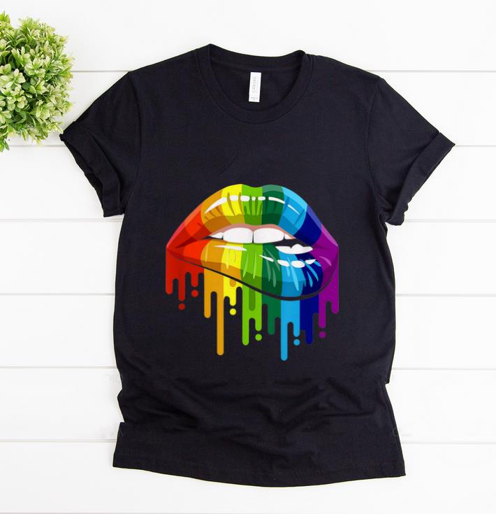 Pretty Rainbow Lip LGBT Gay Lesbian Pride shirt 1 - Pretty Rainbow Lip LGBT Gay Lesbian Pride shirt