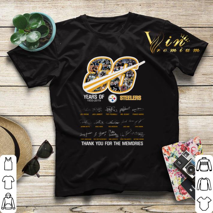 Thank you for the memories 86 years of 1933 2019 Steelers shirt 4 - Thank you for the memories 86 years of 1933-2019 Steelers shirt