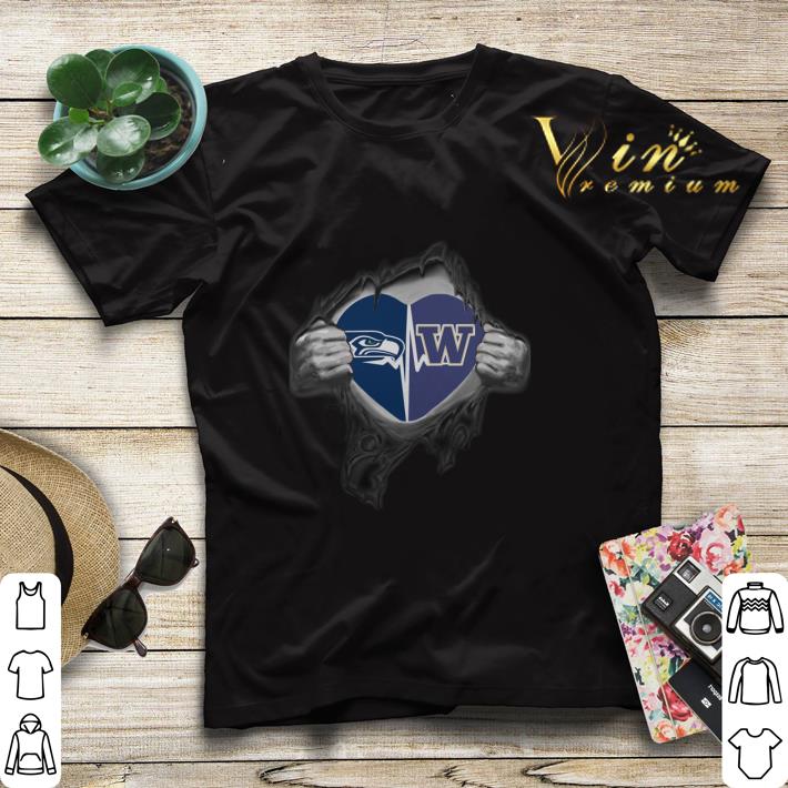 Washington Huskies Seattle Seahawks inside my heart shirt Washington Huskies Seattle Seahawks inside my heart shirt 4 - Washington Huskies Seattle Seahawks inside my heart shirt