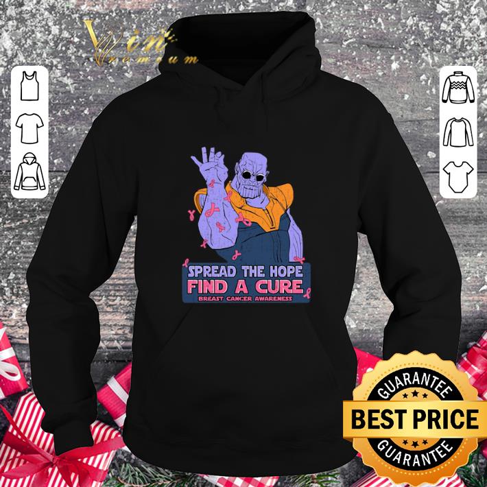 Pretty Thanos spread the hope find a cure Breast Cancer Awareness shirt 4 - Pretty Thanos spread the hope find a cure Breast Cancer Awareness shirt