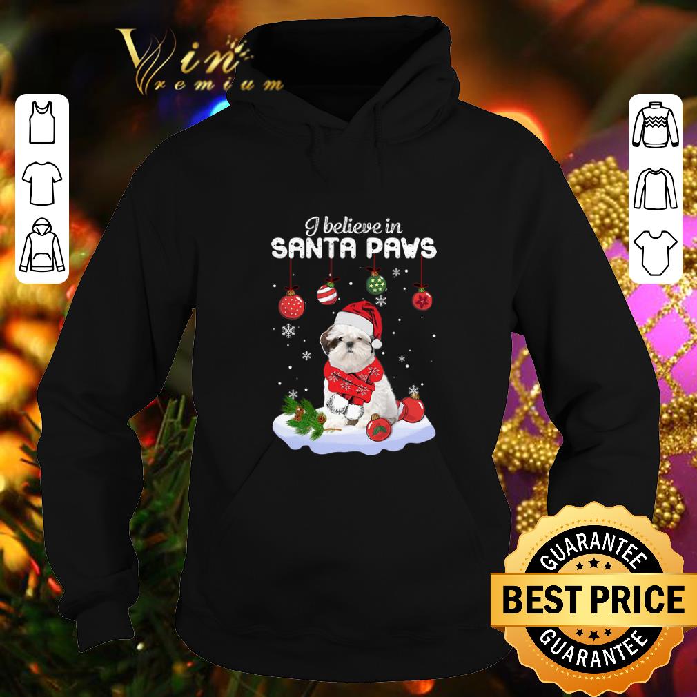Hot Shih Tzu i believe in Santa paws Christmas shirt Hot Shih Tzu i believe in Santa paws Christmas shirt 4 - Hot Shih Tzu i believe in Santa paws Christmas shirt