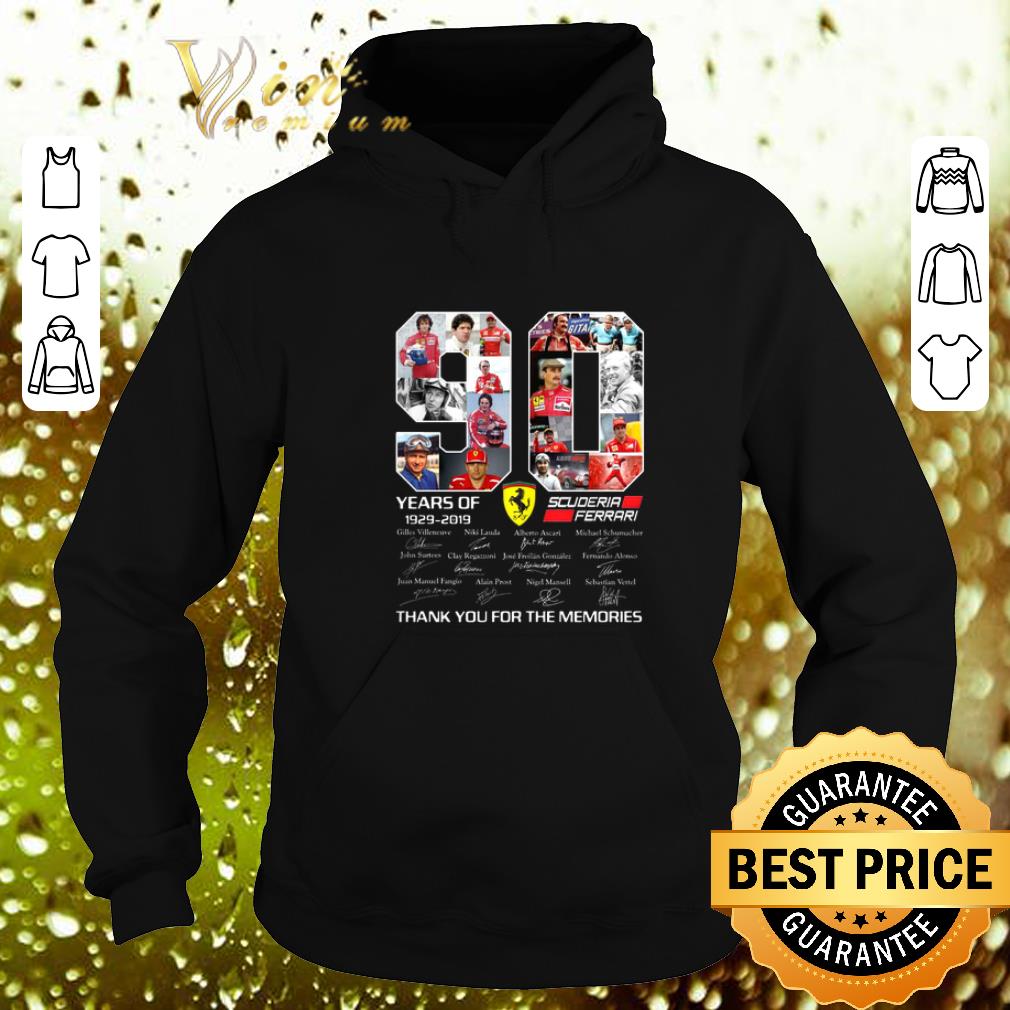 Original 90 Years Of Scuderia Ferrari Thank You For The Memories shirt 4 - Original 90 Years Of Scuderia Ferrari Thank You For The Memories shirt