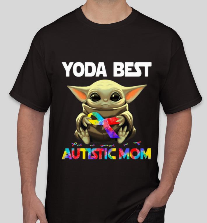 Great Tie Dye Ribbon Baby Yoda Best Autistic Mom shirt 4 - Great Tie Dye Ribbon Baby Yoda Best Autistic Mom shirt