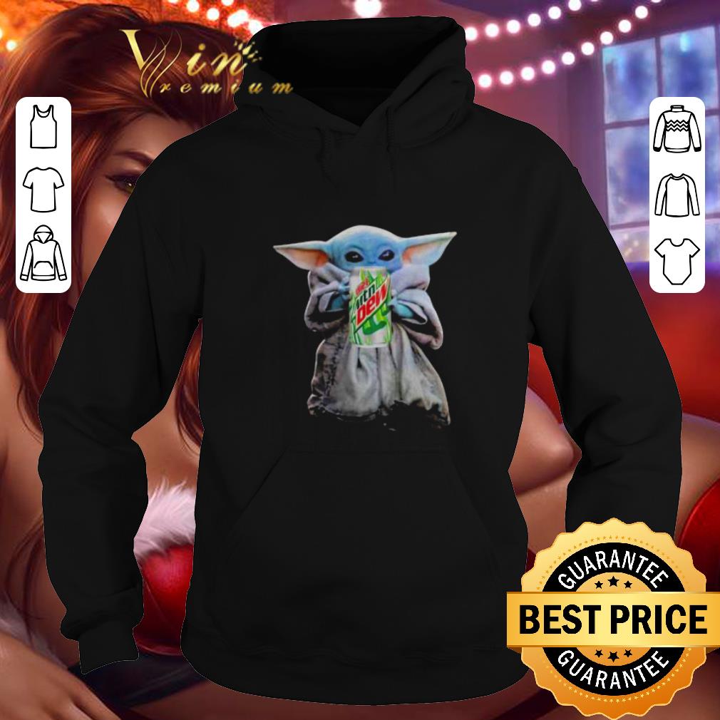 Original Baby Yoda hug Mountain Dew Star Wars Mandalorian shirt 4 - Original Baby Yoda hug Mountain Dew Star Wars Mandalorian shirt