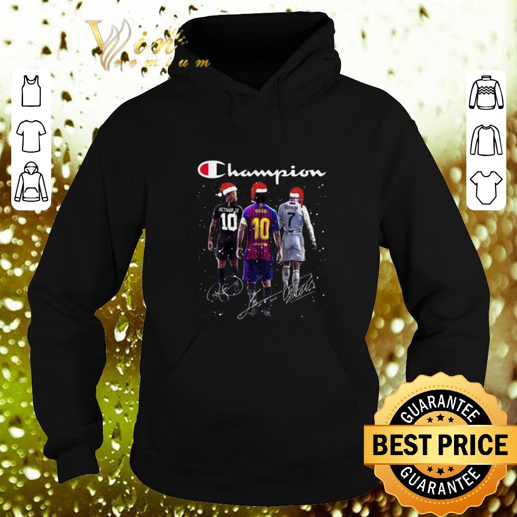 Original Champion Neymar Jr Messi Cr Ronaldo Christmas signatures shirt 4 - Original Champion Neymar Jr Messi Cr Ronaldo Christmas signatures shirt