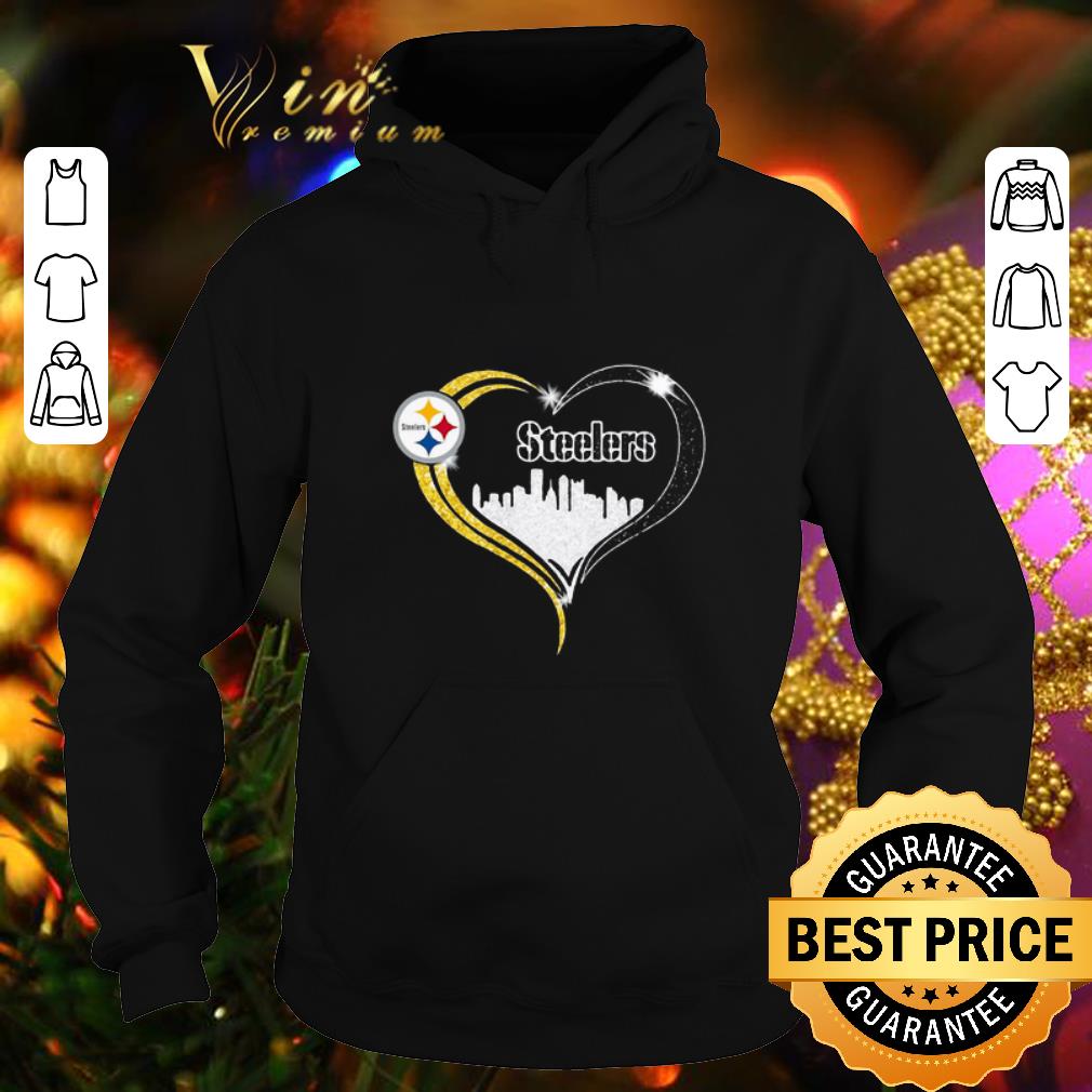 Original Diamond Love Pittsburgh Steelers city heart shirt 4 - Original Diamond Love Pittsburgh Steelers city heart shirt