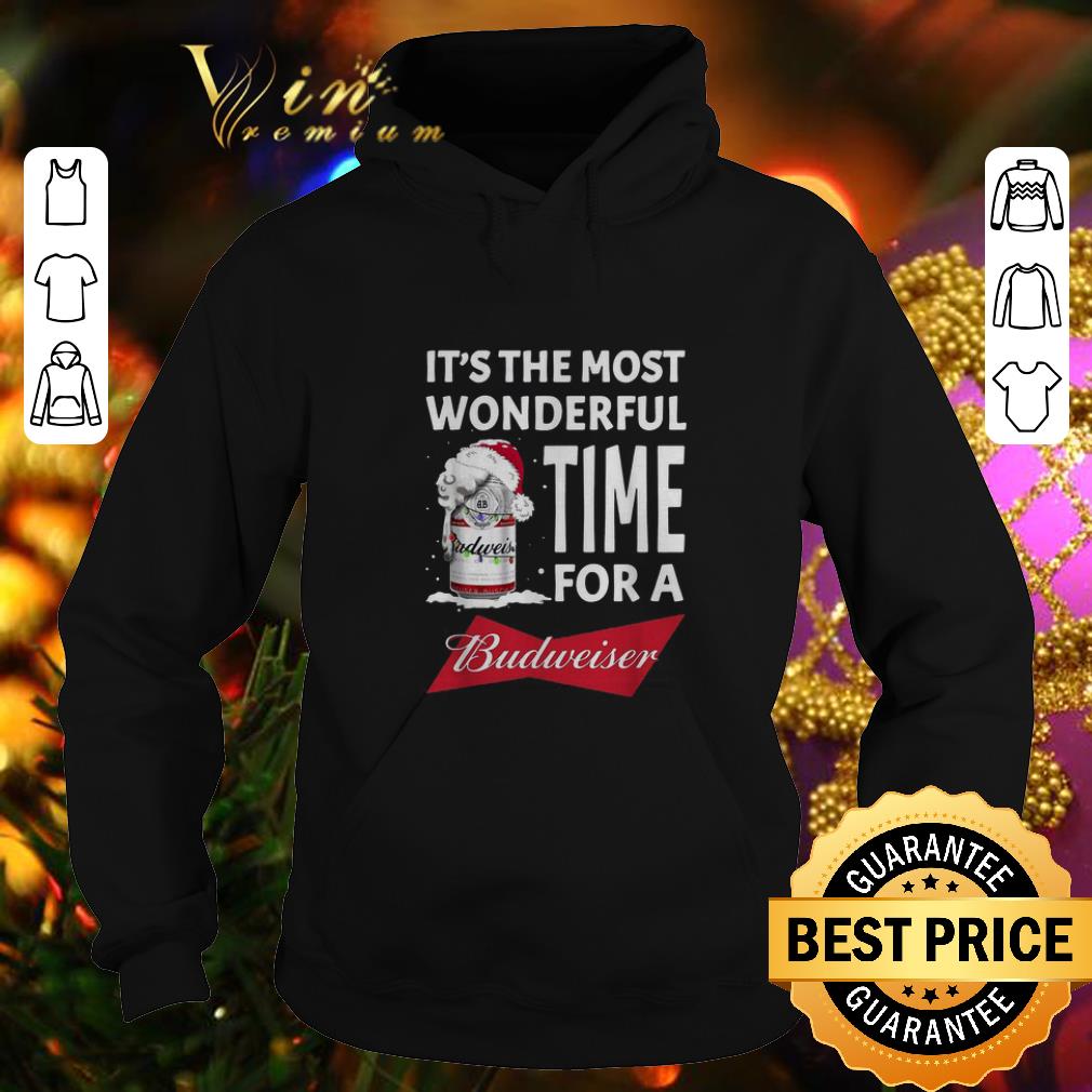 Original It s the most wonderful time for a Budweiser Christmas shirt 4 - Original It's the most wonderful time for a Budweiser Christmas shirt