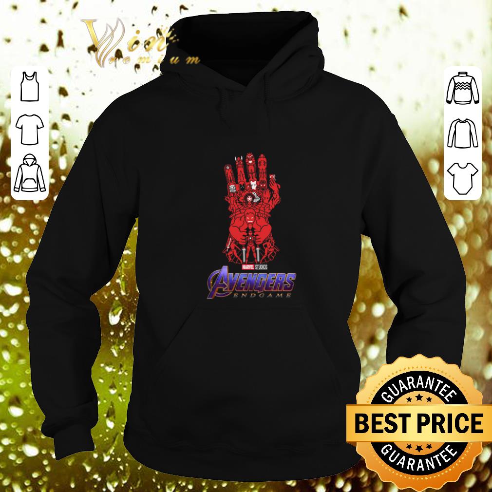 Original Marvel Studios Avengers Endgame Red Infinity Gauntlet shirt 4 - Original Marvel Studios Avengers Endgame Red Infinity Gauntlet shirt