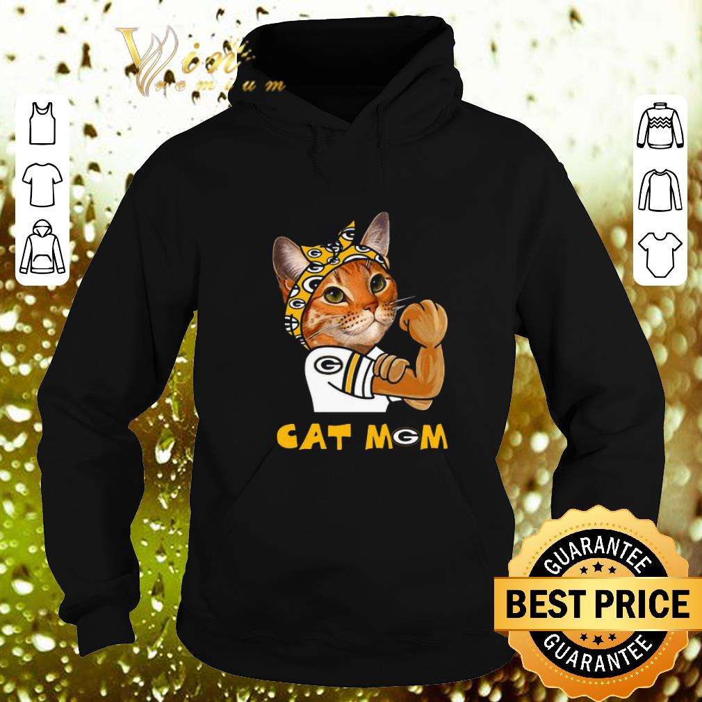 Top Strong Cat Mom Green Bay Packers shirt 4 - Top Strong Cat Mom Green Bay Packers shirt