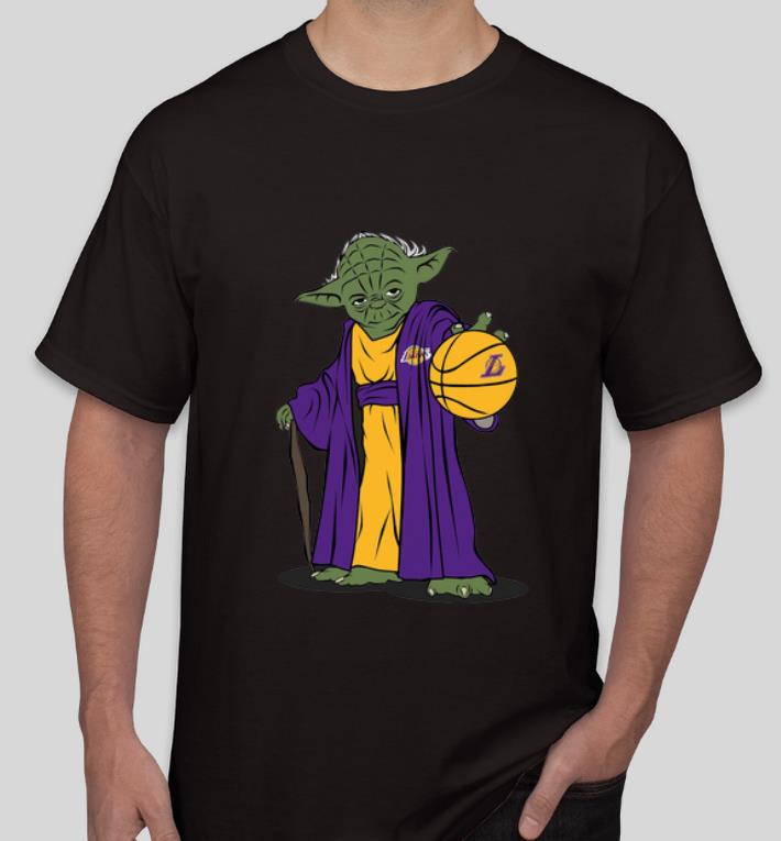 Nice Master Yoda Basketball Los Angeles Lakers shirt 4 - Nice Master Yoda Basketball Los Angeles Lakers shirt